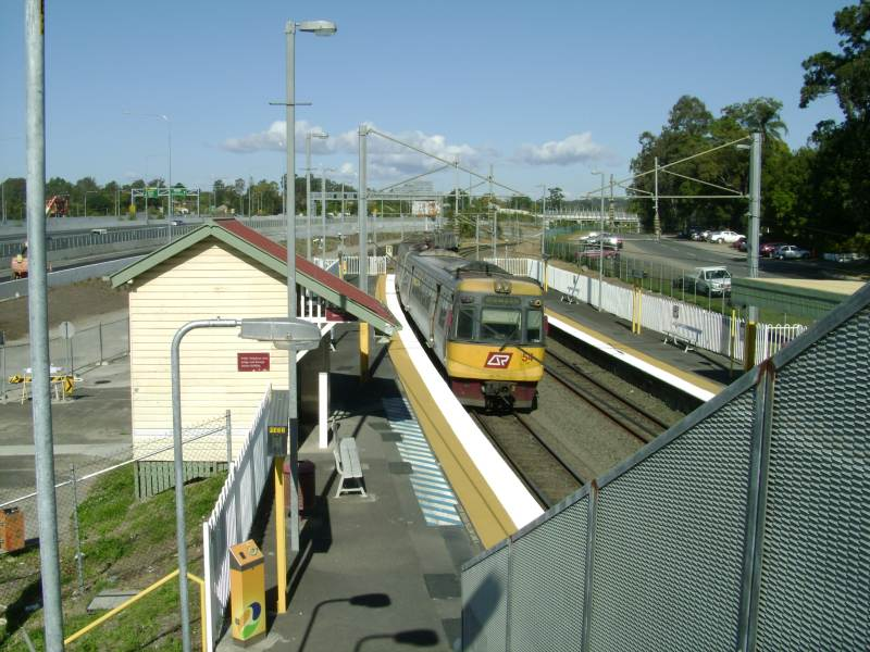 Gailes
EMU departing Gailes station. 
31 July 2011
