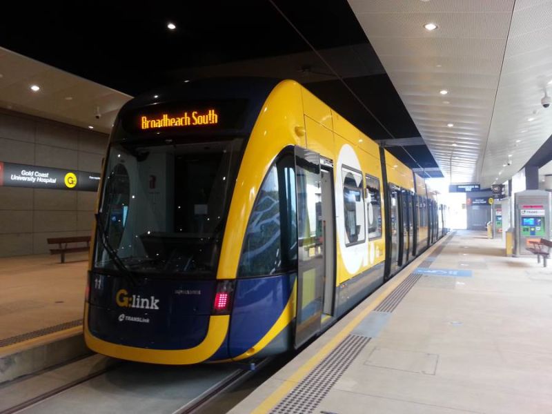 G:link tram
Gold Coast light rail. GC University Hospital 2014.
