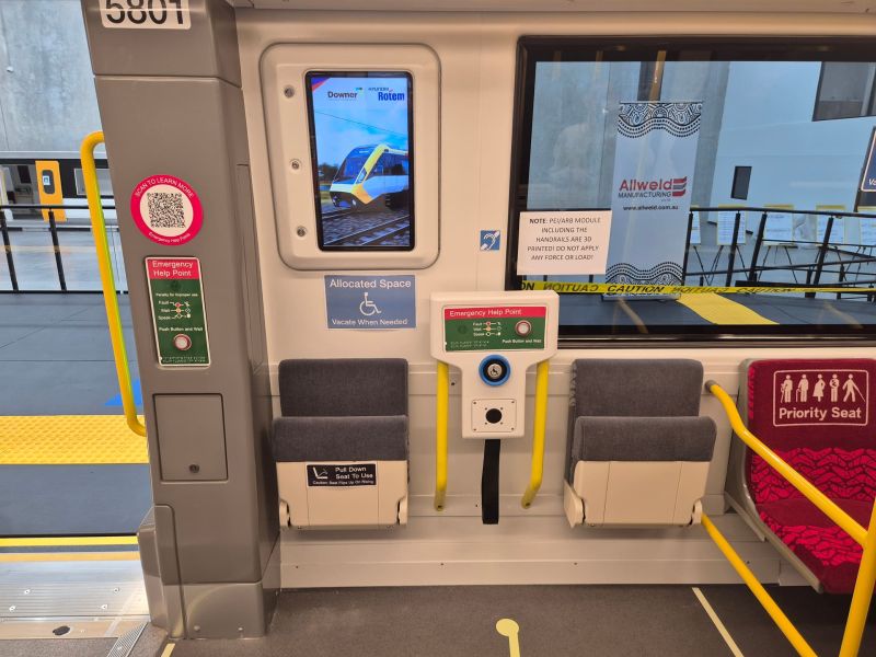 Accessible area of carriage.
