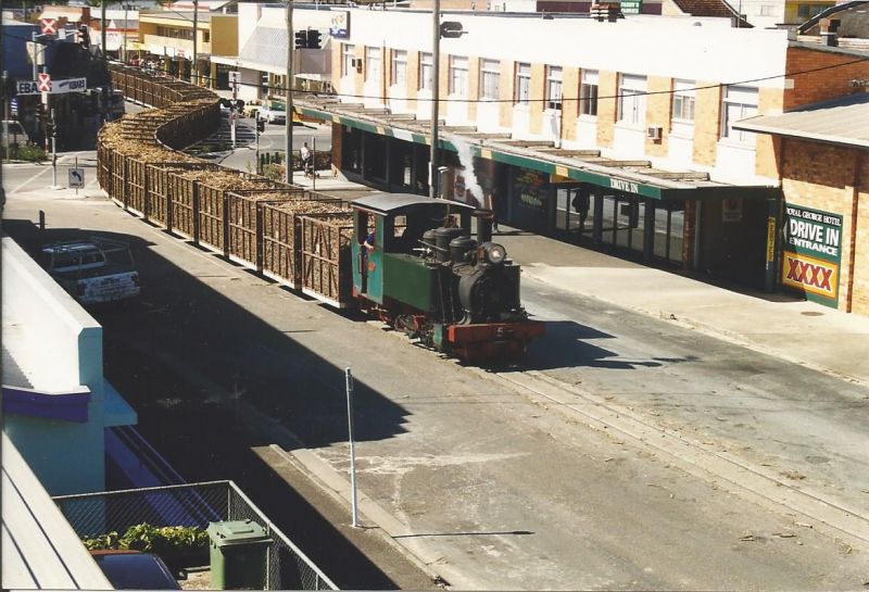 300 tons of cane up Howard St / Mill St Nambour.
